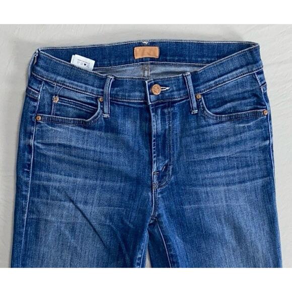 Mother 'The Rascal' Ankle Snippet Raw Cuff Stretch Denim Jeans. Women's 26, GUC! - Picture 6 of 13